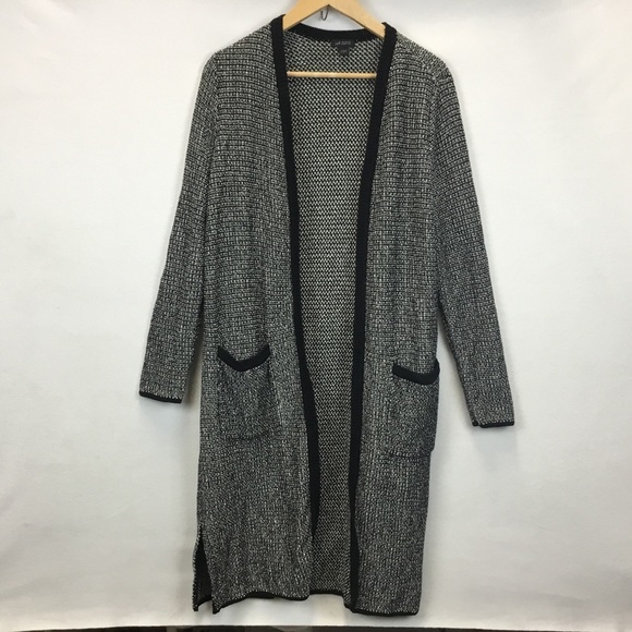 J. Jill Wearever Knit Open Front Long Duster Cardigan Size S - Picture 1 of 9